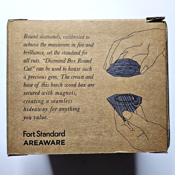 Large Diamond Box Round Cut Magnetized lid & base NIB!!! - Picture 6 of 7